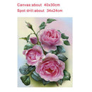 Pink Rose 5D DIY Diamond Painting Embroidery Craft Needlework Decor Gifts