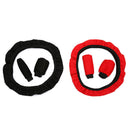 3Pcs/Sets Breathable Soft Car Steering Wheel Cover Hand Brake Stop Lever -OZ