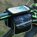 Waterproof Bicycle Bag Cycling Bike Front Frame Tube Pouch Phone Storage Bags