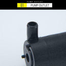 USB Cable Mute Small Water Pump Mini Submersible Pump 4.5V Black L9J4