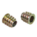 M8x 15mm hexagon socket screw in threaded insert nut 20PCS for wood