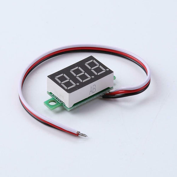 0.36inch LED Digital Voltmeter DC0-100V Three Line Volt Meter(Blue)