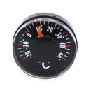 1Pc x Portable Black Thermometer Plastic Round Pointer Temperature Sensor Tool3C