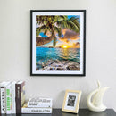 5D DIY Full Drill Diamond Painting Seaside Tree Cross Stitch Embroidery Kit