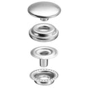 100pcs 15MM Stainless Steel Fastener Snap Press Stud Button Marine Boat Canvas