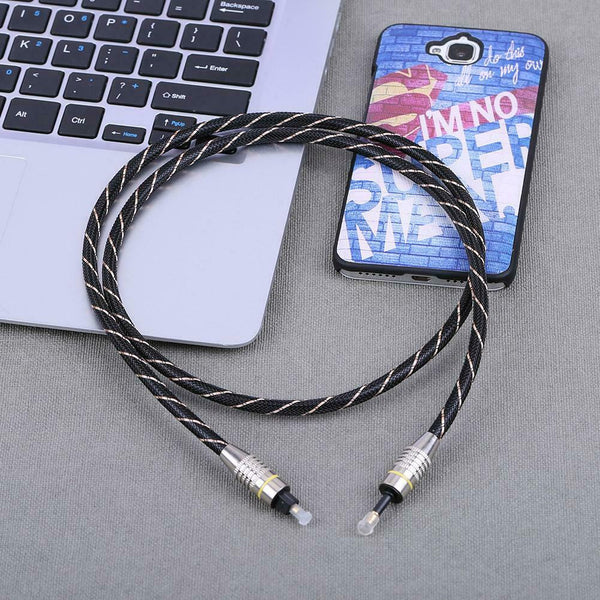 3.5mm Digital Optical Audio Cable Mini Toslink to Toslink Optic Cable(2m)