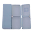 7 Grids Weekly Pill Box Magnet Lid Tablet Storage Box Pill Splitter(Blue)