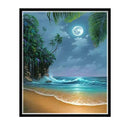 Moon Sea DIY 5D Full Drill Diamond Painting Embroidery Cross Stitch Decor