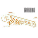Luminous Magnetic Temporary Parking Card Phone Number Card Plate Front Wind P6X3