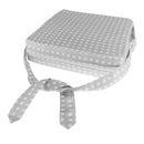 Toddler Chair Stars Cushion Highchair Booster Seat Pad Cover Gray Stars