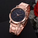 Women Business Watches Luxury Ladies Star Sky Analog Quartz Wristwatches A
