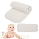 Reusable 4-Layer Bamboo Fiber Insert Soft Infant Baby Cloth Nappy Diaper