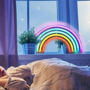 Colorful Rainbow neon sign Wall Lamps Children Baby Room Bedside Night Light new