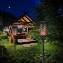 Outdoor Garden Solar Flame Light Waterproof LED Torch Lamp for Yard (2pcs)
