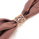 2 Pieces Luxury Scarf Buckle, Women Hollow Scarf Holder Ring Metal Elegant