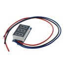 LED Mini Voltmeter Voltage Indicator Panel Meter DC 0-9,99V 20 mA Yellow Ne K5V2