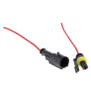 Plastic Car HID Electrical Wire Plug w/ 14AWG Cable Wire Harness 1pin-Red