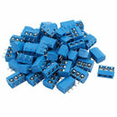 50 Pcs blue ABS KF301-2P 5.08mm 2 Pin Connect Terminal Screw Terminal Conne W8K8
