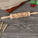 Butterfly Pattern Christmas Embossing Rolling Pin Baking Dough Cake Roller