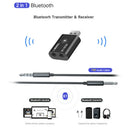 2 in 1 Bluetooth Dongle 3.5mm AUX Audio Wireless Stereo Adapter for Car Kit PC