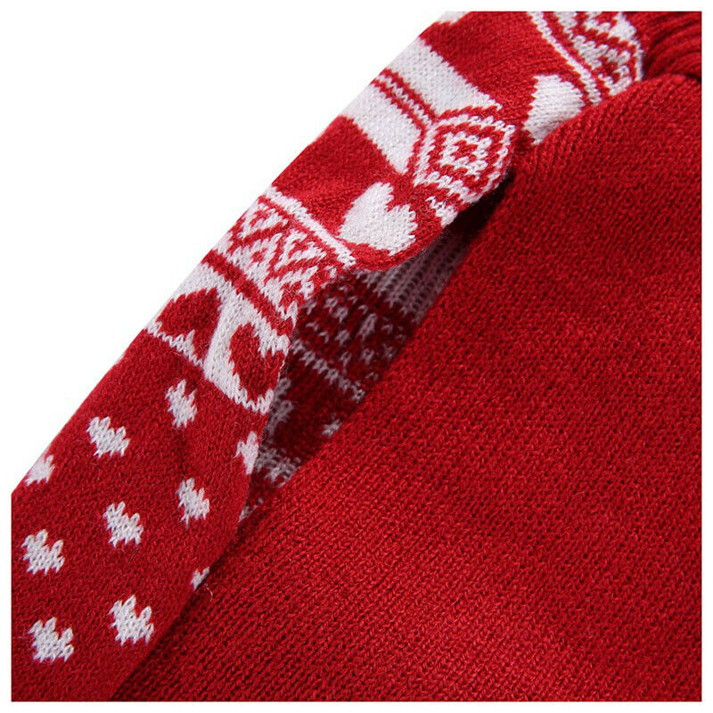 Pet Red Snowflake Turtleneck Sweater for Small Dogs S