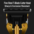 Professional Mens T-Blade Hair Clippers, Barbershop Cordless Hair Trimmer