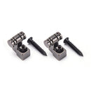 2Pcs Roller String Retainers Mounting Tree Guide for Electric Guitar blacTOCA