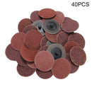 40 PCS 2 inch /50 mm 24/60/120/240 Grit Roll Lock Sanding Roloc Disc P1P4 A2N8