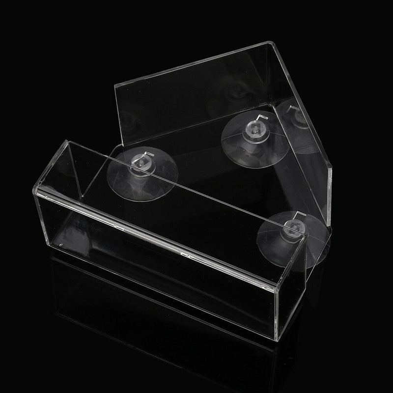 Clear Glass Window Viewing Bird Feed Hotel Table Seed Peanut Hanging Suction