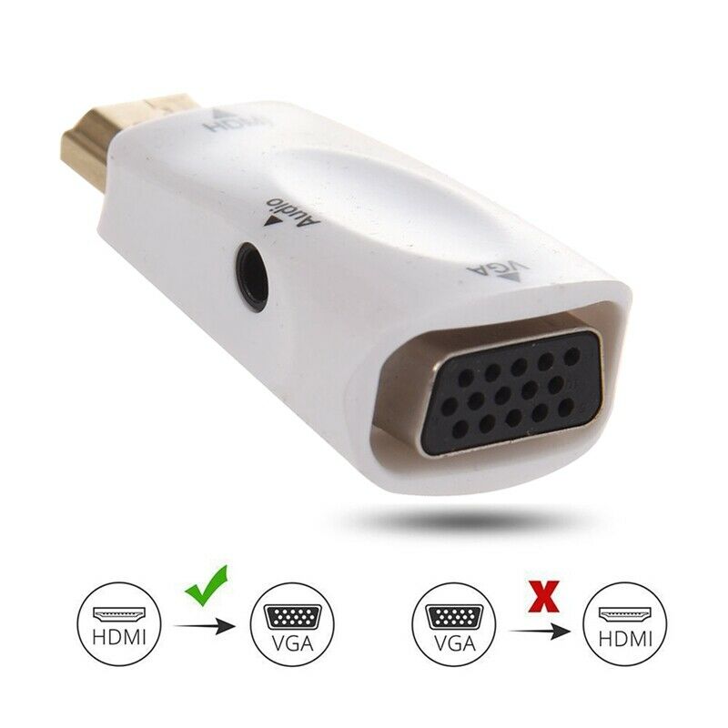 1080P HDMI Male to VGA Female Adapter Video Converter with Audio Output N3  V2L9