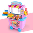 Kitchen Pretend Play Toys Set Simulation Western Food House Educational Playset