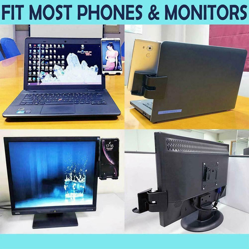 Notebook Screen Side Phone Holder Clip on Monitor for Laptop Desktop Monitor New