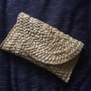 Women Straw Bag Elegant Female Braided Handbag Envelope Hasp Beach Bag For  T6S8