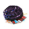 3pcs/set Shining Sequin School Backpack Women Rabbit Ear Purse Bags (Blue)