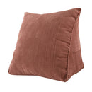 Triangular Lumbar Cushion Back Support Travel Pillow  Chair S-Coffee