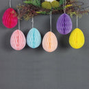 14PCS Easter Egg Silhouette Hanging Decorations - Honeycomb Hanging Paper BaF7O9