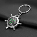 Unisex Fashion Compass Metal Car Keyring Keychain Key Chain Ring Keyfob Gift LJ