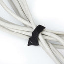 50pcs Black Cable Tie Nylon Straps Wire Cable Hook & Loop Fasteners Organiser