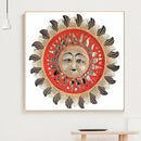 Diamond Painting Sun Face 5D Full Round Rhinestone Picture 35x35cm (xlx156)