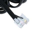 6P6C RJ11 Telephone Extension Fax Modem Cable Line 5M Length Black