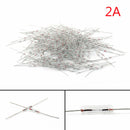200Pcs Glass Fuse Tube Axial With Lead Wire Fast Blows Fuse 3x10mm 250V/2A BS1