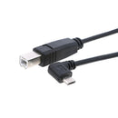 Micro USB To USB B Type Data Cable For OTG Mobile Tablet Hub USB Printer HD JR