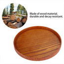 Round Natural Tray Hotel Food Dishes Wood Plate Restaurant Fruit Plate Stor