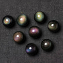 Fashion Men Women Weaving Retro Necklace Obsidian Stone Lucky Pendant Jewelry TR