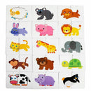 Baby Infant 32pcs Flash Card Jigsaw cognition puzzle Shape Matching Puzzle