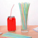 100Pcs Disposable Flexible Straws Plastic Drinking Supplies