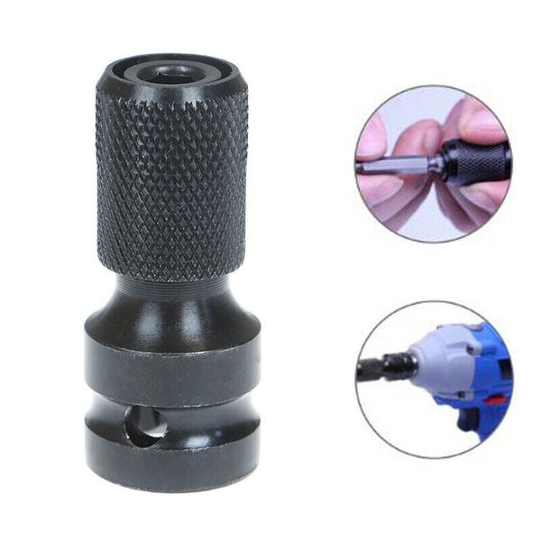 1/2 inch Square To 1/4 inch Hex Ratchet Socket Wrench Socket Adapter ConveS Ew