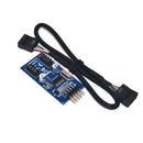 Motherboard 9Pin USB Header to 2 Male Adapter Card USB2.0 9Pin to Dual 9Pin