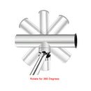 Boat Fishing Rod Holder Clamp-on fit 9-1.7" Rail Adjustable Stainless Steel