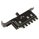 4Pin Power 6 Way Computer Cooling Fan Speed Controller Speed Governor Cooling